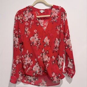 Kut from the kloth red floral top